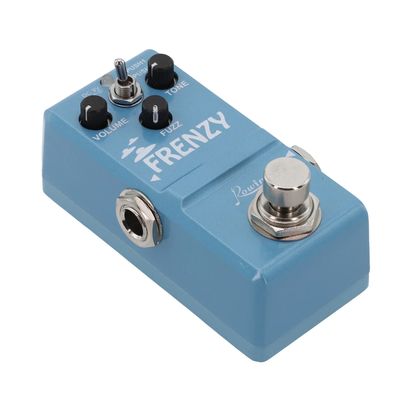 Green Fuzz Pedal Metal Shell Long-lasting Performance Precision Reliable Rowin Safety Vintage Classic Electric Guitar