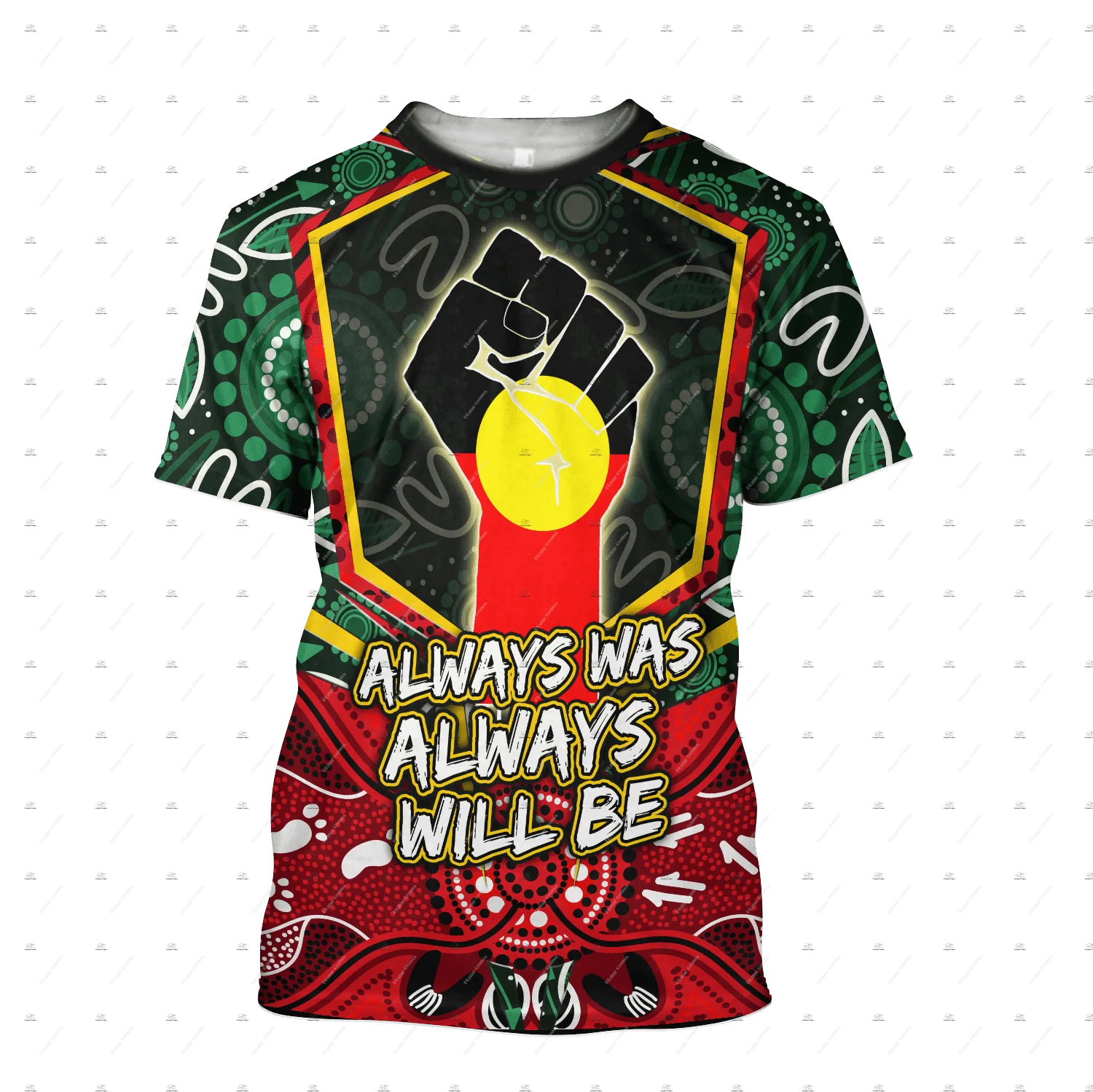 Custom Name Australia kangaroo Aborigine Retro Indigenous Tattoo Vintage T-Shirts 3DPrint Summer Harajuku Casual Short Sleeves 2