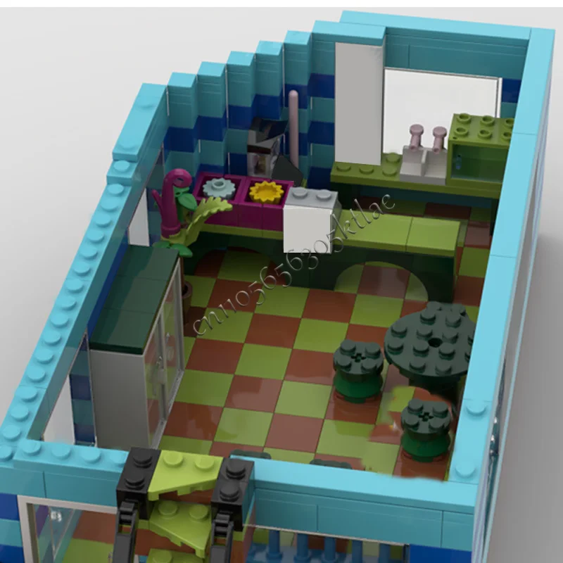 3311 pièces maison rue Surf boutique café MOC personnaliser bloc de construction modulaire technologie enfants modèle Simple bricolage anniversaire jouet cadeau