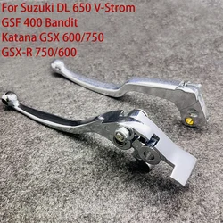 1 Pair CNC Chrome Motorcycle Brake Clutch Levers For Suzuki GSX 600 750 Katana SV 650/S DL 650 V-Strom GSF 400 Bandit GSX-R 750