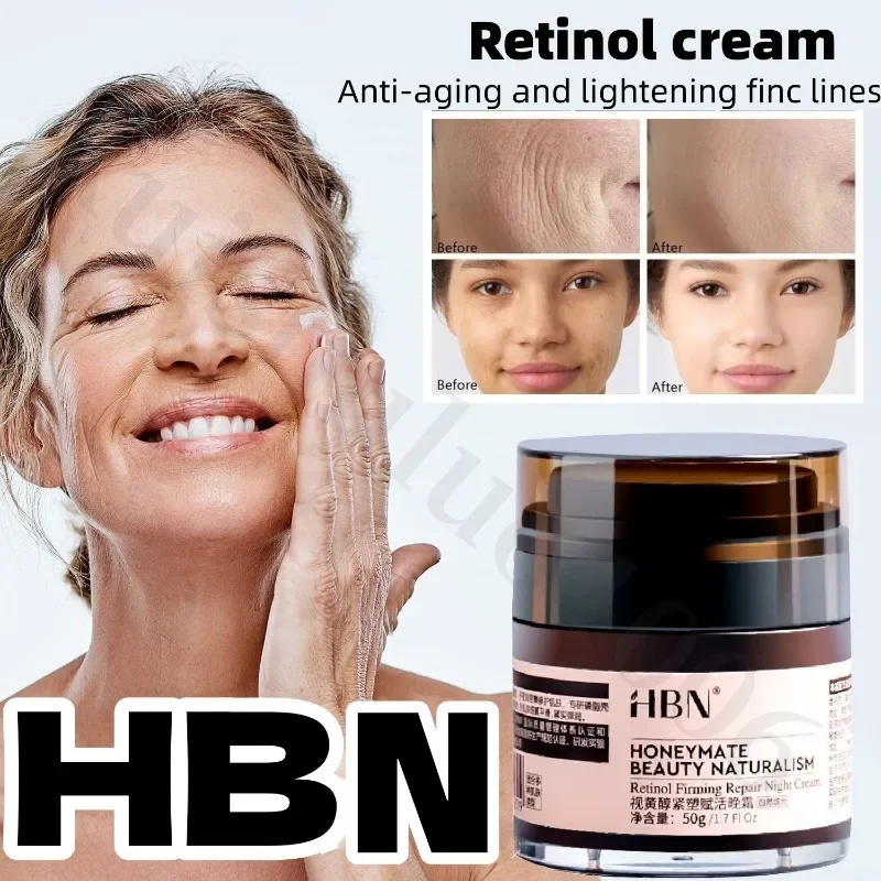 HBN Retinol Night Cream Double A Alcohol Face Cream Morning C Night A Anti-wrinkle Repair Moisturizing Face Creams for Women