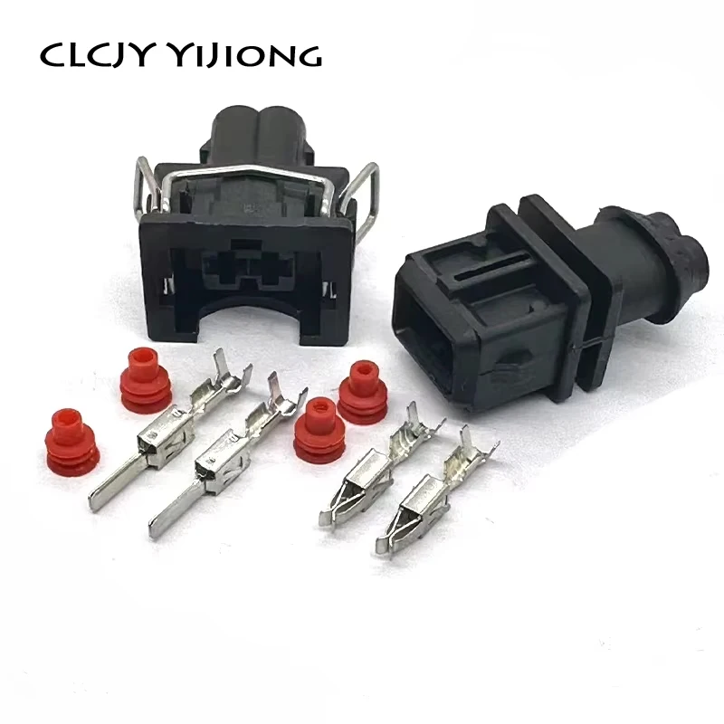 1 Set 2 Pin Automobile Throttle Sensor Male Plug Fuel Injector Female Connector for Changan Wuling 368354-1 1928402448