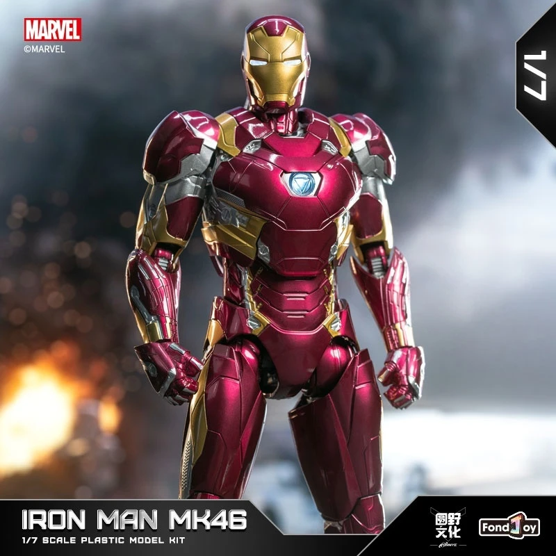 

Authentic Fondjoy Iron Man Mk46 Series Figurine Assembly Action Doll Exquisite Desktop Model Decoration Boy Series Statue Gift