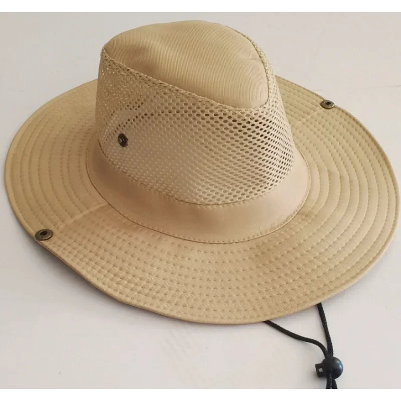 Nouveau Chapeau de Pêche en Maille Respirante 7 Couleurs, Casquette de Protection Solaire pour l'Extérieur et l'Alpinisme, Chapeau de Pêcheur Décontracté et Frais pour l'Été