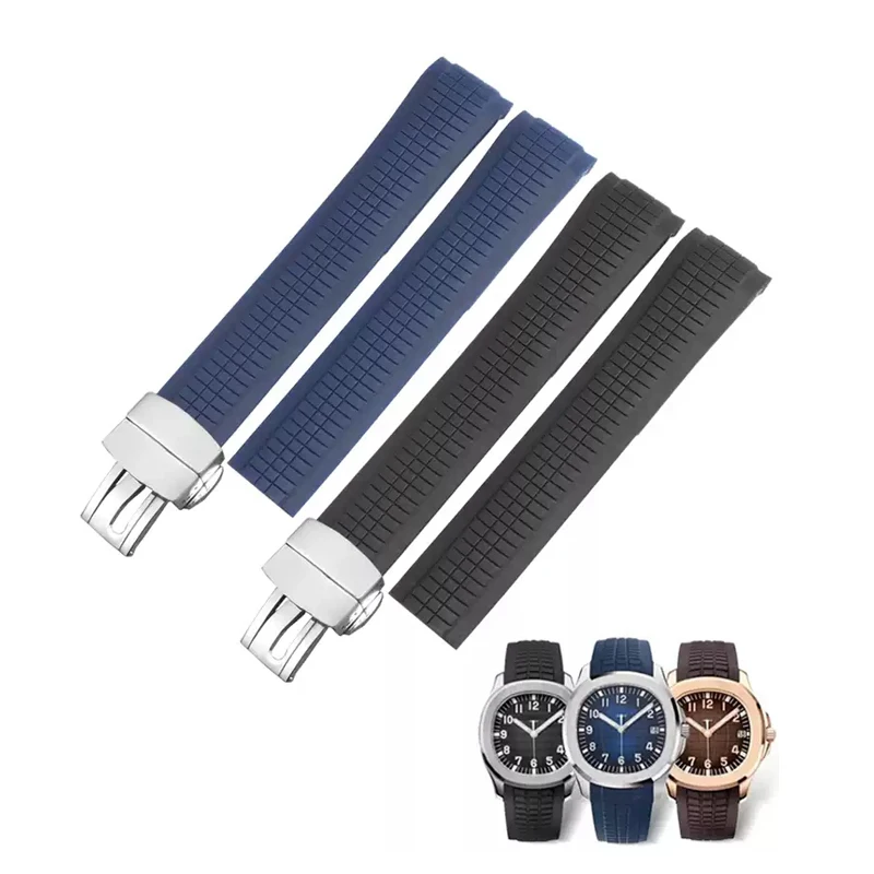 

Soft and Elastic Silicone Rubber Watch Strap for Patek Philippe 5167R Grenade Aquanaut Series 21MM Watch Strap