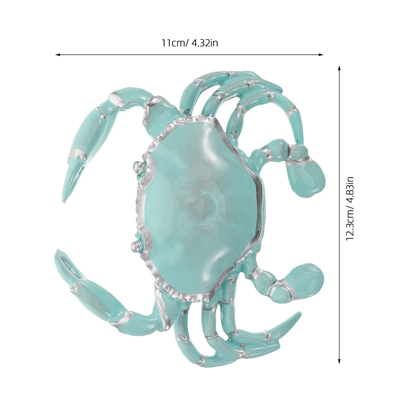 Handcrafted Resin Crab Ocean Animals Figure Realistic Marine Simulation Decor for Coastal Themed Spaces Beach Home Office Hotel