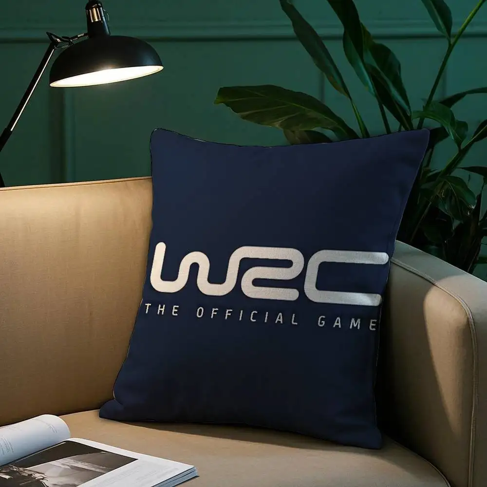 WRC Rally R-RacingS Pillow Case Short Plush Print Cushion Cover Square Throw Pillow Covers Sofa Home Decor