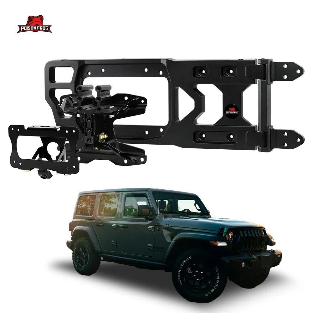 

Aluminum Alloy Spare Tire Carrier Tailgate Bracket Hinge Reinforcement Kits for Jeep for wrangler JL 2018+