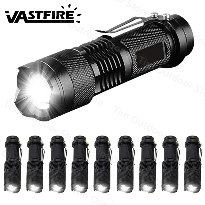 Mini LED Flashlight Tactical Torch Lamp Portable Torch Flash light Adjustable Focus Zoomable Flashlight for Gift Hiking