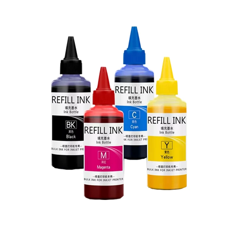 4 Colors Set 100ml Sublimation Ink For Epson Desktop Printer for Heat Transfer on T-shirts Face Masks Cotton And Mugs