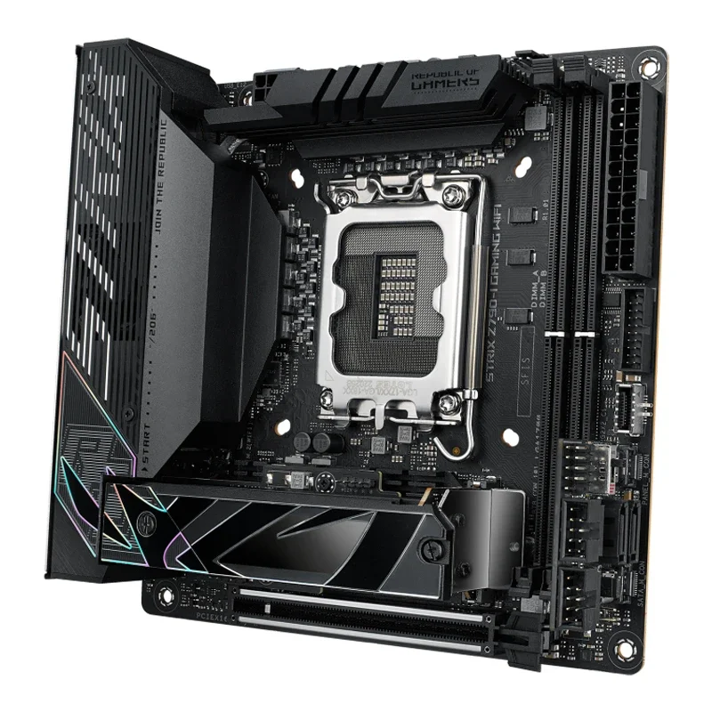 

ASUS ROG STRIX Z790-I GAMING WIFI 6E LGA 1700 Intel13th 12th Gen Mini-ITX Gaming Motherboard PCIe5.0 DDR5 10+1 Power Stages 2.5G
