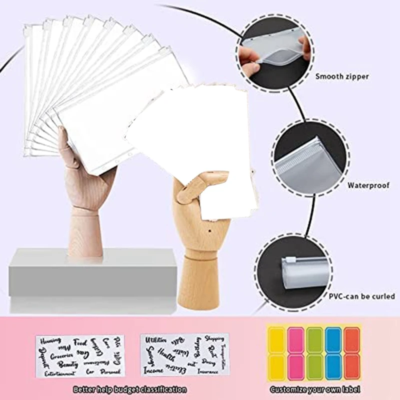 Budget Binder Money Organizer for Cash Envelopes for Budgeting Budget Planner with Cash Envelopes-DTA9 view 3