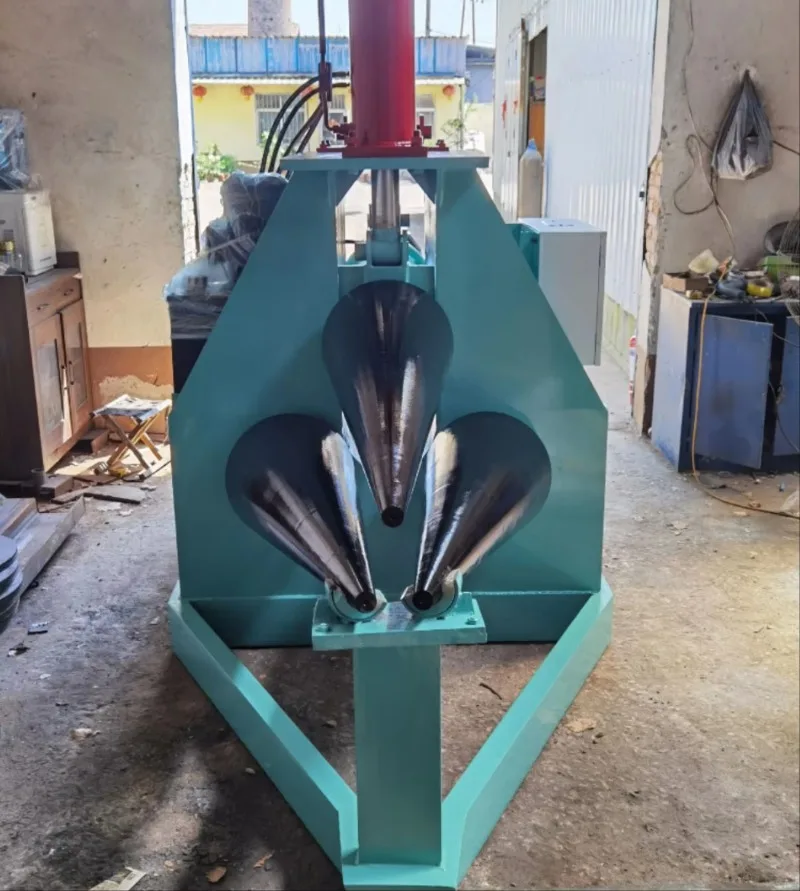 التلقائي الهيدروليكية ثلاثة الأسطوانة رمح صفائح الحديد المخروط المتداول آلة مدبب لفة الصفائح المعدنية