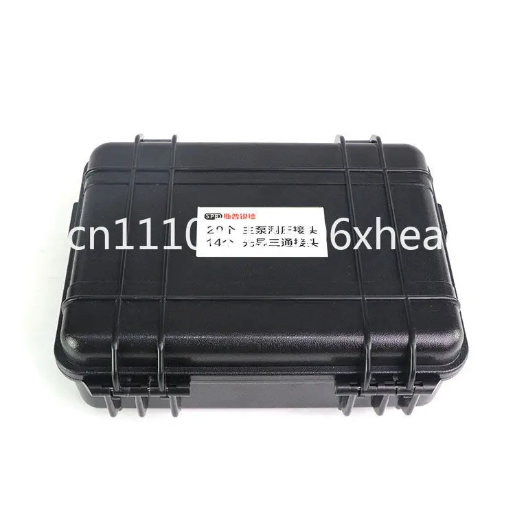 Excavator pressure measurement tee joint pilot test, pressure gauge quick connection full set