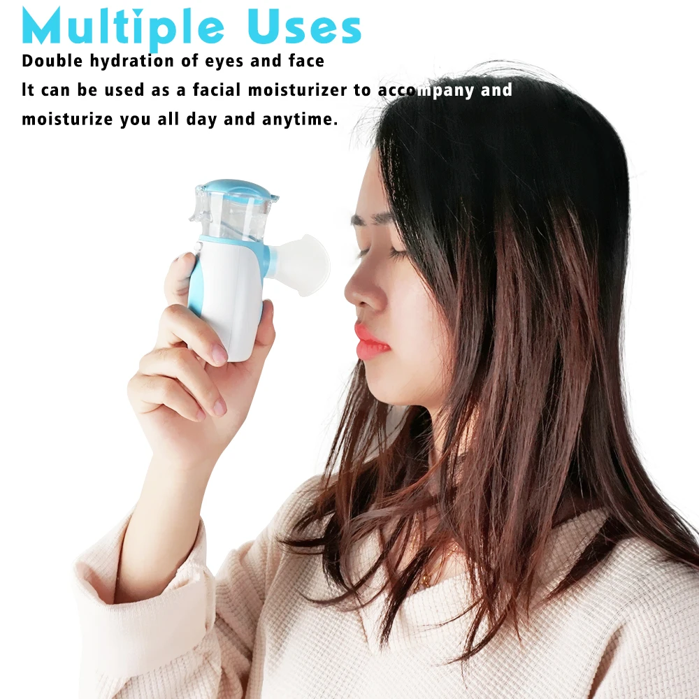 24ML MIni USB Rechargeable Handy Cool Mist Nano Eye Sprayer for Eyes Fatigue Reliever and Moisturizing Eye Care Hydrating Device