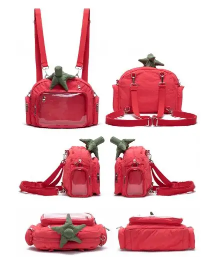 Original Lightweight Creative Carrot Shoulder Crossbody Lta Bag Girl Cute Multi-painful Layer Soft Silk Cotton Small Satchel