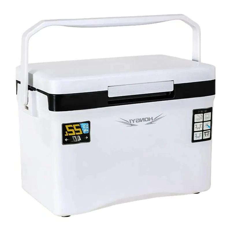 B-M 22L Fishing Cooler Box Fishing Live Bait Cooler Tackle Fish Lure  Refrigeration Case Camping Heat Preservation