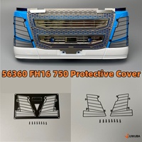 Upgrade Headlight Protective Cover Metal 56360 FH16 750 For Tamiya RC VOLVO Truck DIY Remote Control Toy Model Parts