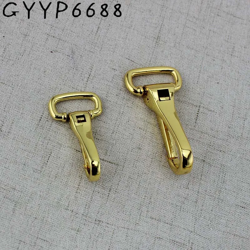 

Hight quality Deep gold Carabines 4pcs 30pcs swivel Clasp Snap hooks thick leather purse bags handbags adjusted parts hardware