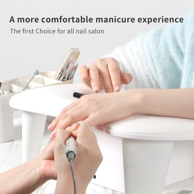 Zwei-Hände-Nagelkunst-Handkissen aus PU-Leder, Handständer für Maniküristen, tragbares PU-Handkissen, weiche Handauflage für Nagel- und Armmaniküre, Nagelkissen-Handauflage für Maniküristen, geneigtes Design