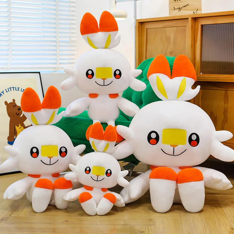 アニメ   ポケモン   Scorbunny（スコルバニー）   70センチメートル   ぬいぐるみ   女の子の心   柔らかいソファの装飾品   PPコットン詰め物   枕   Decorate   おもちゃの人形   贈り物