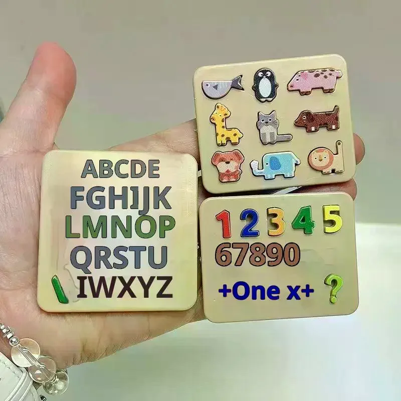 1set Model Dollhouse Miniature Simulation Children Letter Numbers Block Puzzle Sorting Math Bricks Small Ornament Toys for