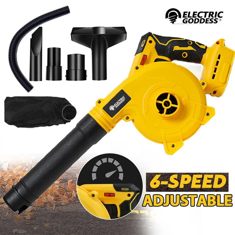 Compact Jobsite Blower Dust Vacuum Cleaner Garden Leaf Rechargeable Blower Cordless Air Blower Bare Tool with dewalt 18V Battery 