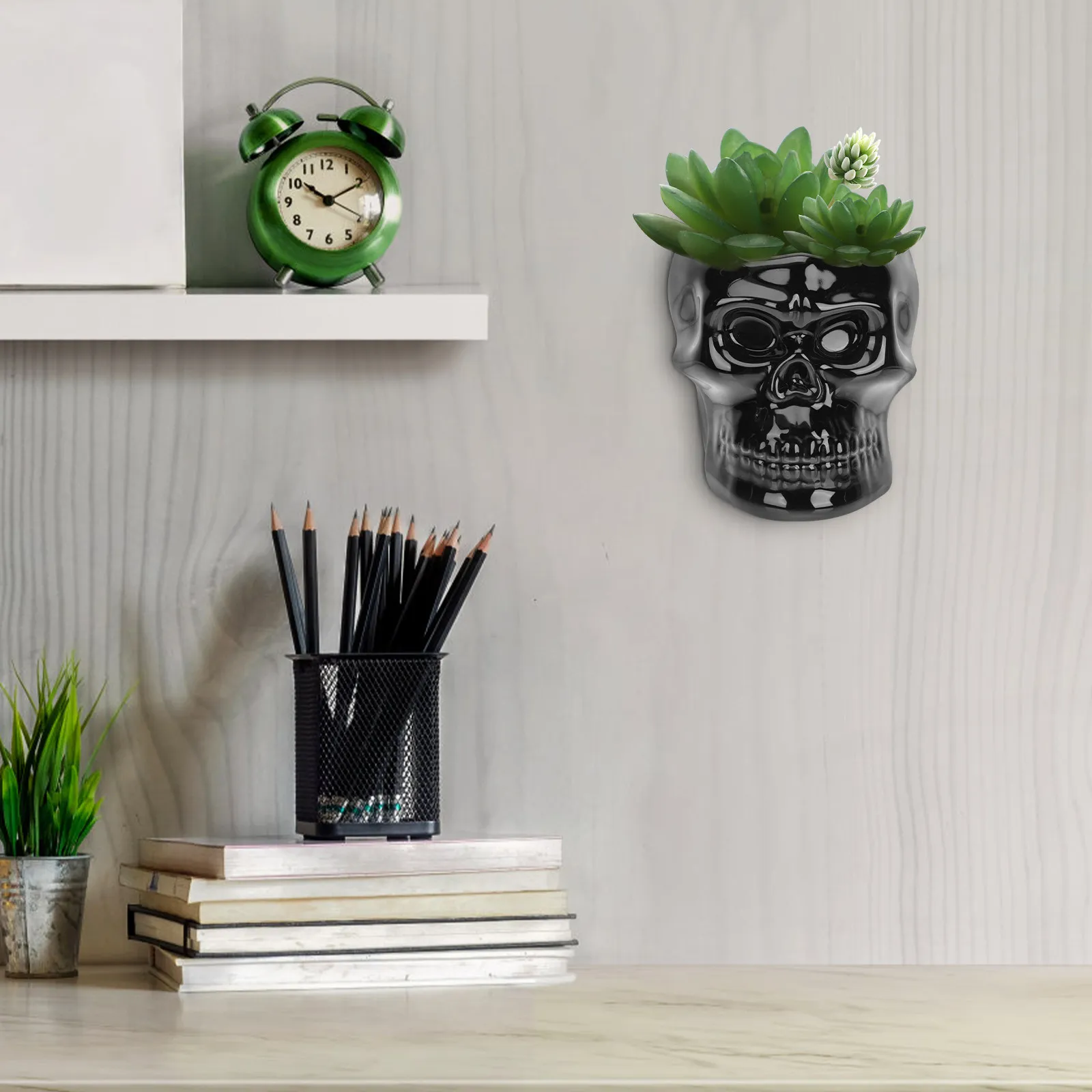 

1Pcs Ceramic Hanging Flowerpot Wall Mounted Planter with Simple Elegant Design for Indoor Outdoor Plants Flowerpot Wall Hanging