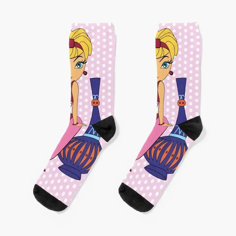 

I Dream of Jeannie 2 Socks christmas gift with print moving stockings anti-slip Girl'S Socks Men's