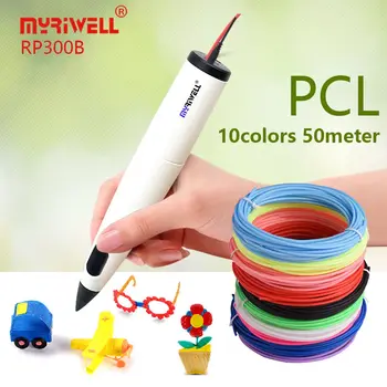 Myriwell RP300B low-temperature 3D PEN,includes PCL filament, diameter 1.75mm, Christmas