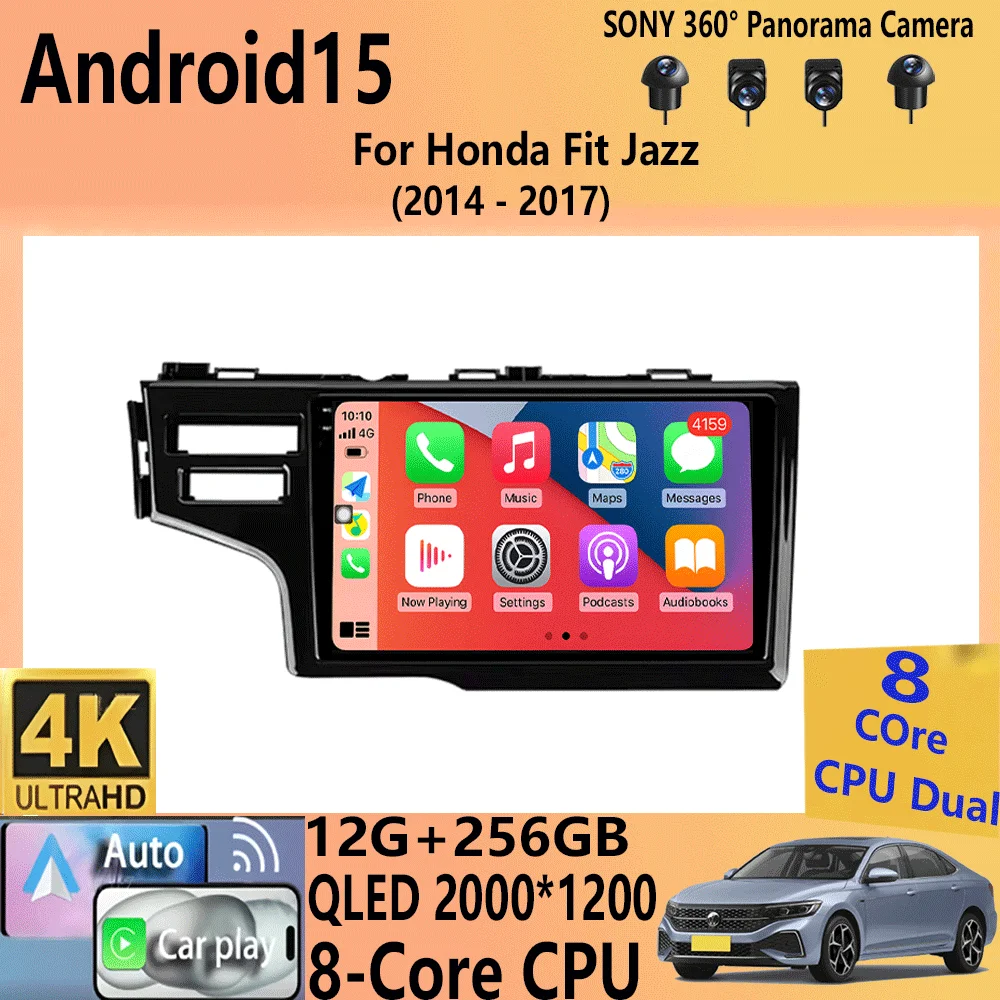 

Android 15 Carplay Car Radio Auto Multimedia Player For Honda Fit Jazz 2014 2015 2016 2017 Autoradio GPS Stereo 2din Head Unit