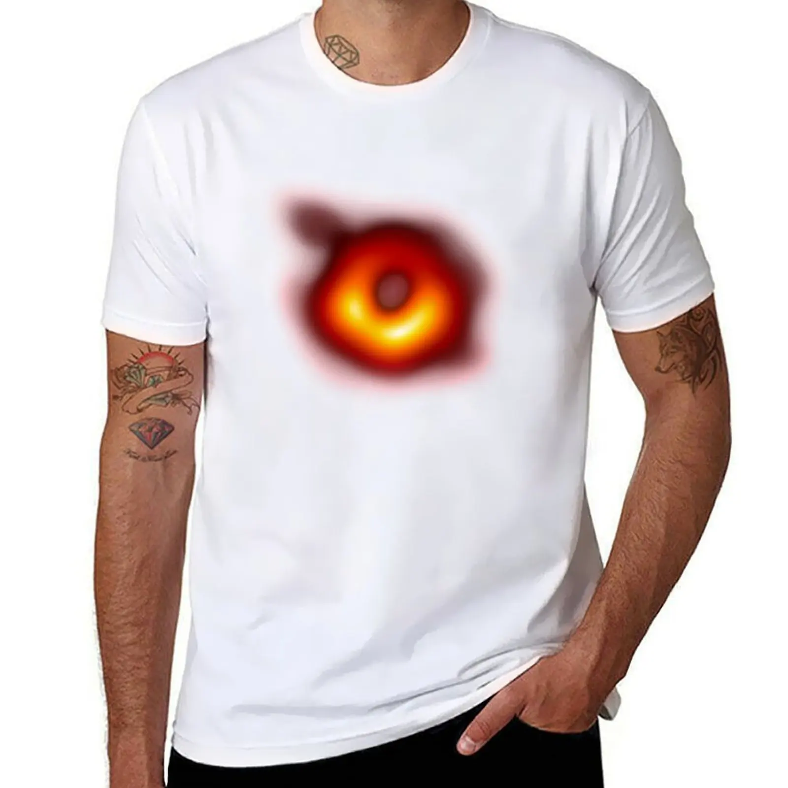 

Black Hole First Picture M87 T-Shirt t shirt for man 100 percent cotton man t shirt summer T-Shirt