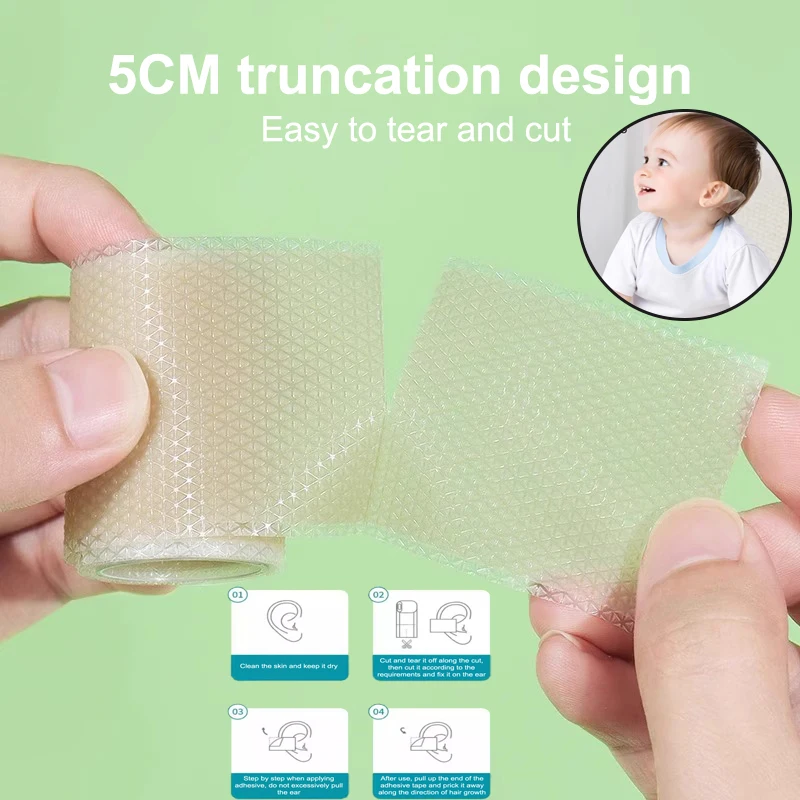 

1 рулон, детский корректор для ушей, коррекция выступающих ушей для младенцев, силиконовые детские эстетические корректоры для ушей, наклейка для ухода за ушами