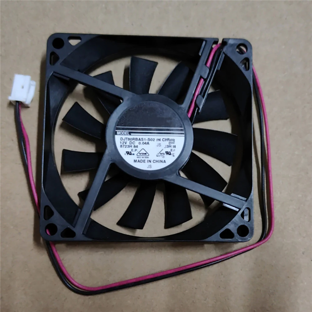 For Nidec Ultra Silent 8CM DJT80RBAS1-S02 12V 0.04A 8015 Double Ball Inverter Welding Machine Cooling Fan For Nidec Fan