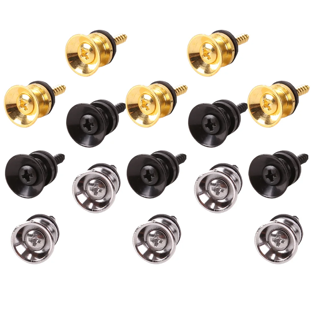 

15pcs Guitar Strap Buttons High Quality Iron Durable Firm Hold Prevent Pull Electric Guitar Accessories Musical Instruments