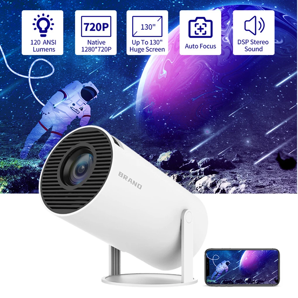 

4K Home Cinema Productivity With Excellent Performance Android Hy300 And Portable Android Home Projector Hy300 Led