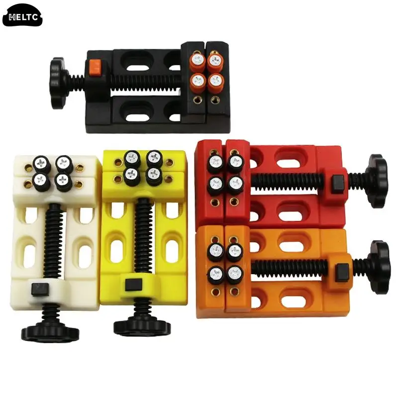 Tabela Torno Mandíbula Escultura Banco Braçadeira Broca Imprensa Vice Micro Clip Plate Alicate Ajustável Faça Você Mesmo Jóias Ferramentas Manuais 1pc