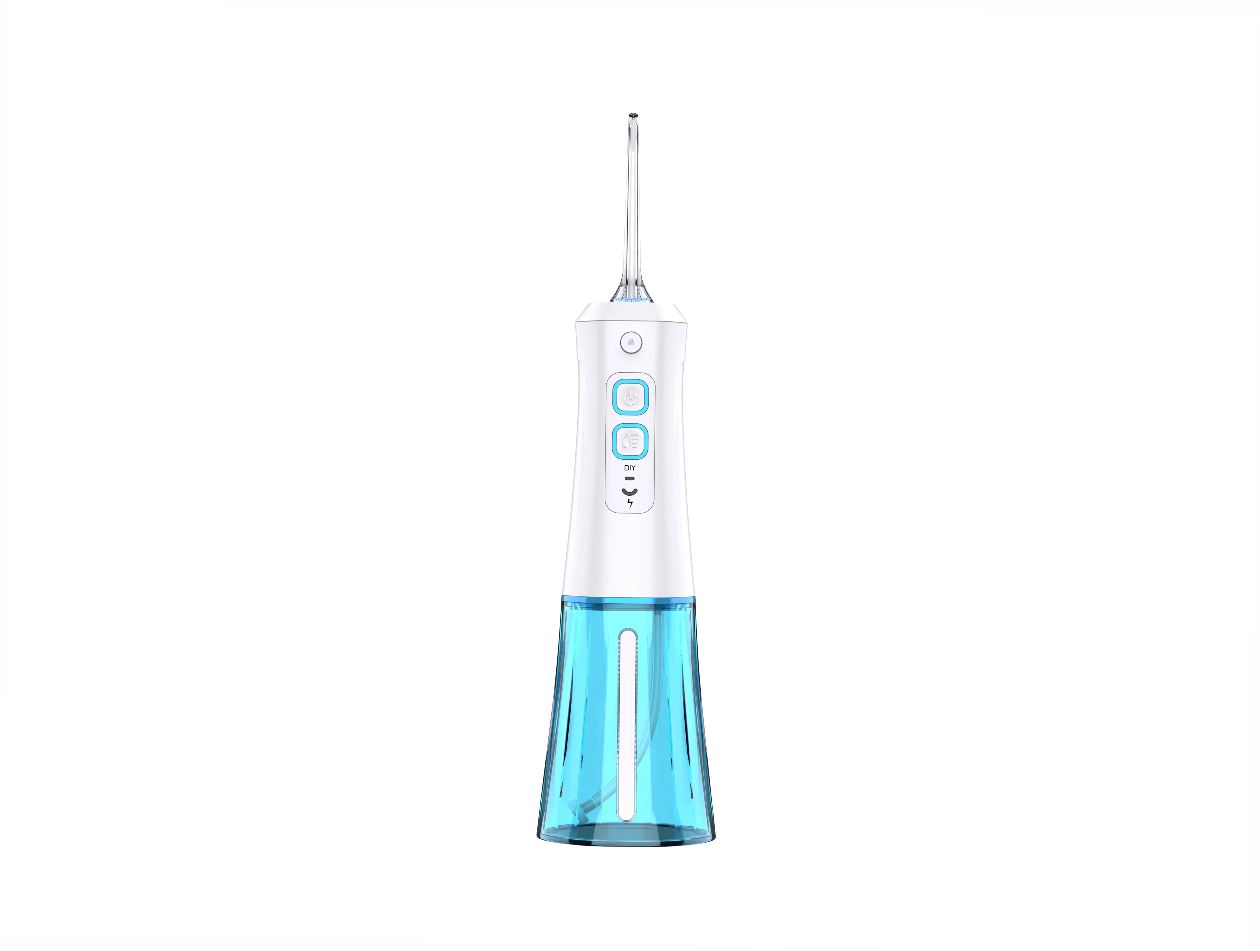 

Electronic Pressure Control Cordless Water Flosser 250ML 1400-1800rpm 1500mAh Batterys Operated for Travel Home for Travel Home