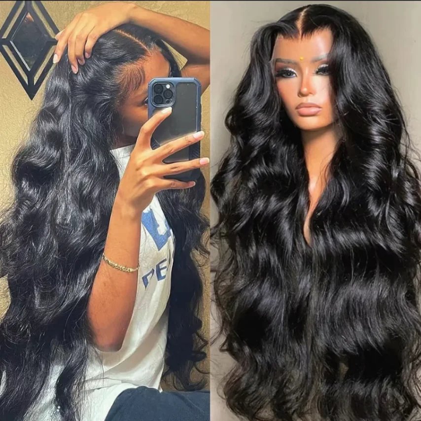 

40 Inch 13x4 13x6 HD Body Wave Lace Front Wig Pre Plucked Loose Wave Lace Frontal Wig 100% Human Hair Wigs For Black Women