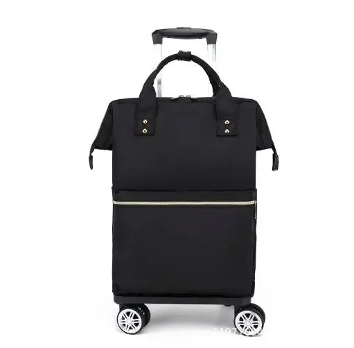 Women shopping bag on Wheels Rolling Wheeled Backpack bag Women Rolling Backpack Luggage Backpack carry on hand luggage bag