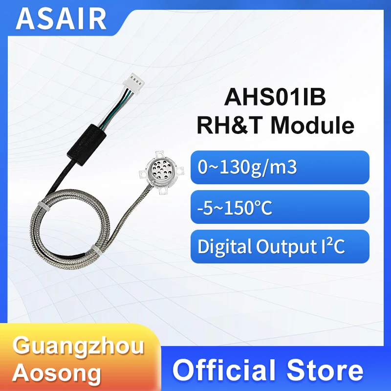 ASAIR AHS01IB Sensor Module: Water Vapor Sensor, Humidity Sensor, Small Size, Low Power Consumption