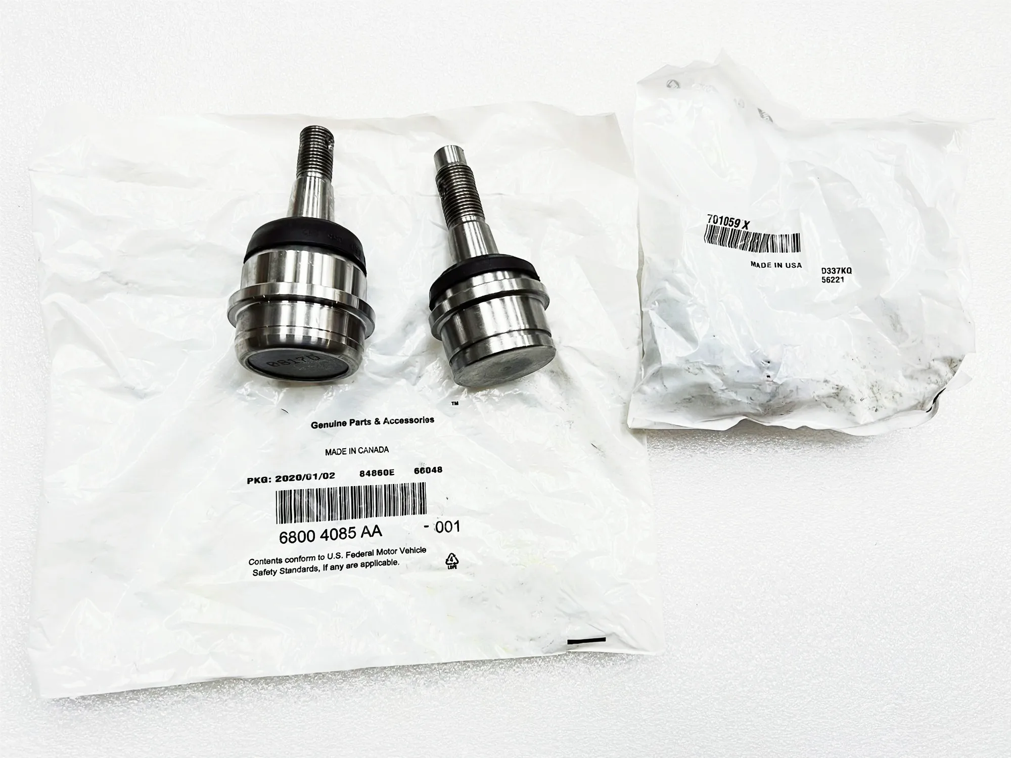 Steering Knuckle Ball Joint (Vertical Axle Ball Joint, Front Axle Ball Joint) 68004085AA, Suitable For Wrangler JK, 2007-2019