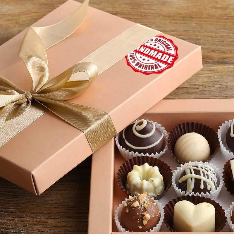 [YU500 Stück/Rolle, handgefertigt, Siegelaufkleber, Sammelalbum, Geschenk, Schreibwaren, Etikett, Kuchen, Backen, Aufkleber mit Liebe, Dankeschön-Aufkleber