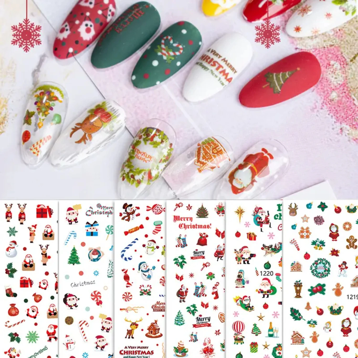 Beautiful, Festive Christmas Nail Stickers for the Holiday Season - Jazz up Your Look with Stunning Xmas Nail Art Decals - Spark