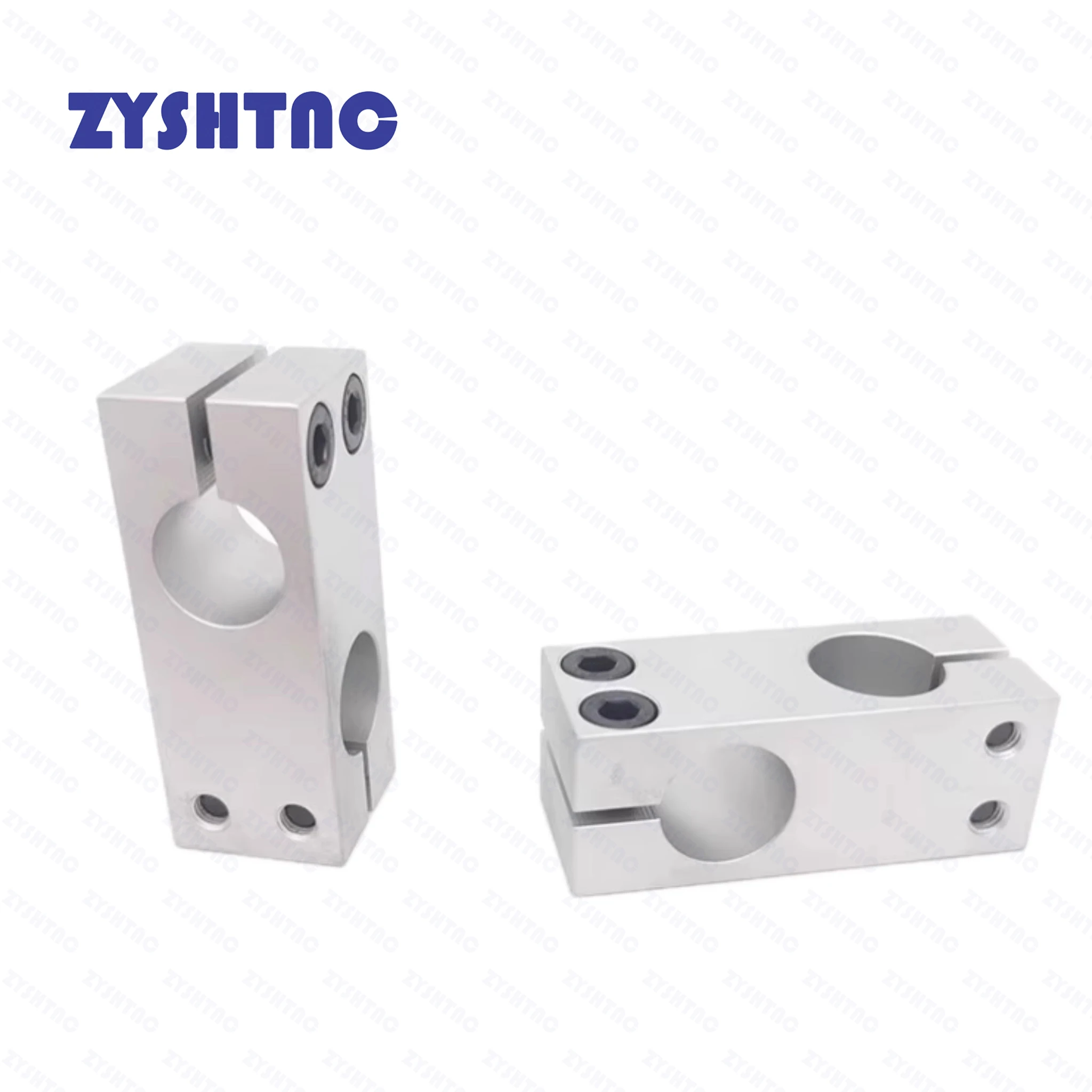 1pcs Aluminum Alloy Optical Axis Cross Block Steel Pipe Fixing Bracket Connecti Dia 6 8 10 12 14 15 16 17 18 20 22 25 In Stock image 2
