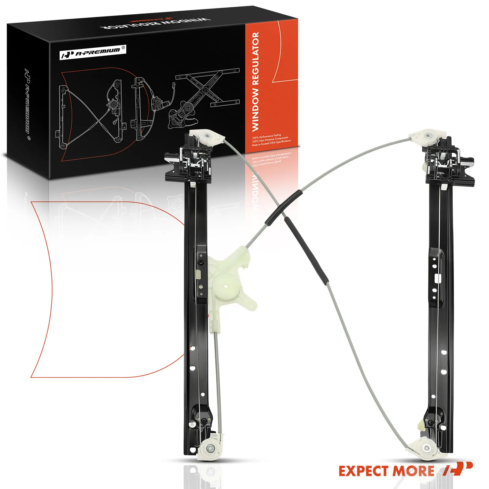 A-Premium Front Driver Side Power Window Regulator for Land Rover Range Rover Sport 2014-2019