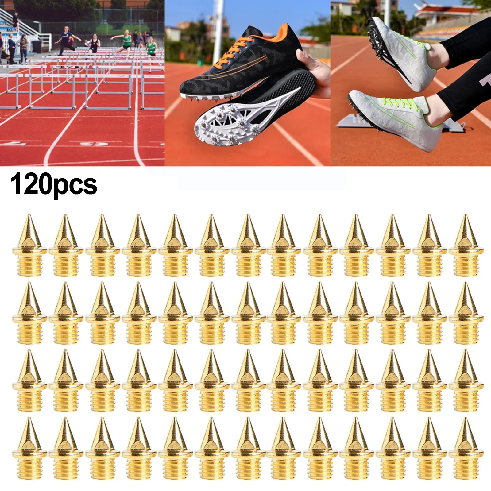 120 Pcs 0.25 Inch Track Field Needle With Wrench Spikes Steel Spikes For Running Camping Shoe Spikes Replacements Outdoor Tools