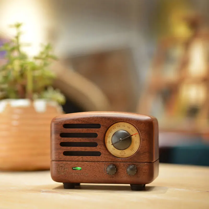 MUZEN The Little Prince Bluetooth Speaker Mao King Walnut Wood Wireless Radio Tesslor OTR Speaker Desktop Music Player MW-2A - Image 3