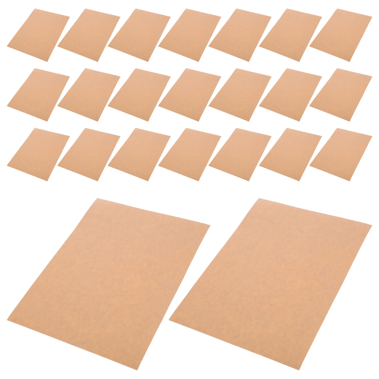 50 Sheets A4 Kraft Sticker Labels Printable Blank Adhesive For Office School Warehouse Organization File Folder Labeling Sticky