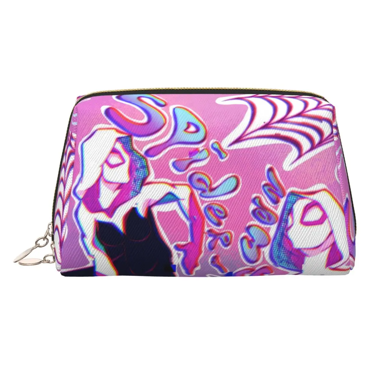 

Custom Gwen Spider Cartoon Travel Cosmetic Bag for Women Mangas Makeup Toiletry Organizer Lady Beauty Storage Dopp Kit